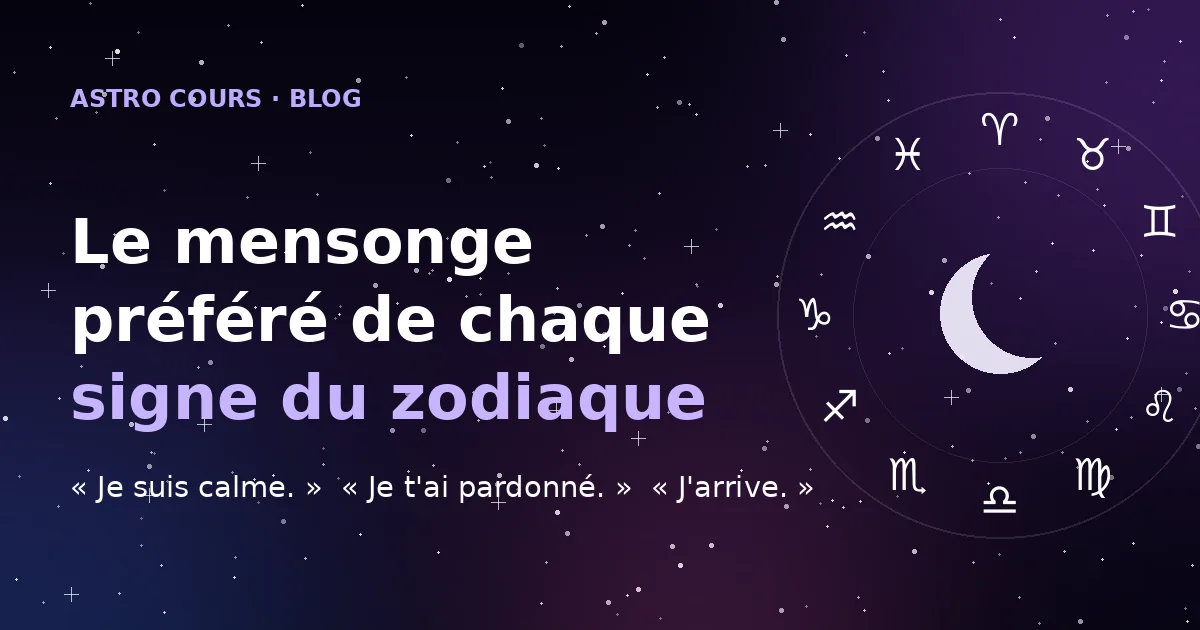 La mentira favorita de cada signo del zodíaco