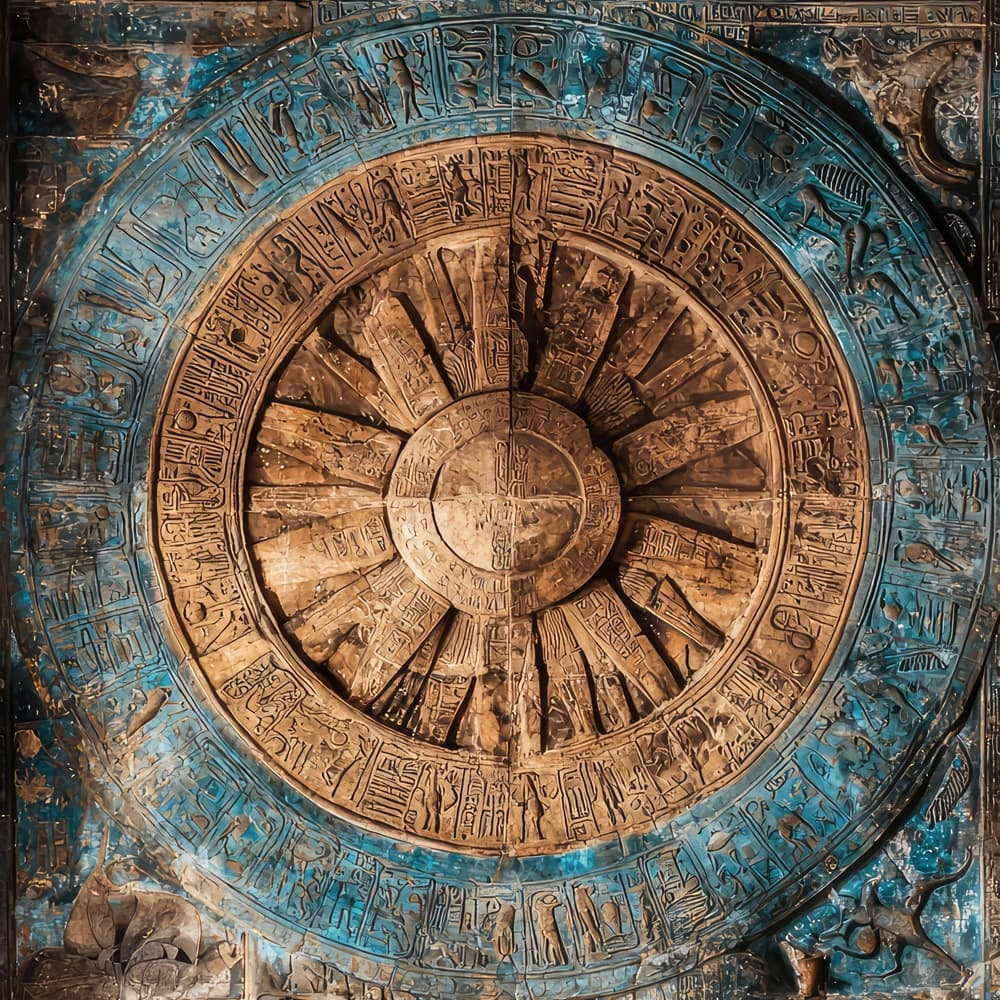 Le zodiaque de Denderah illustrant l'origine égyptienne des 36 décans